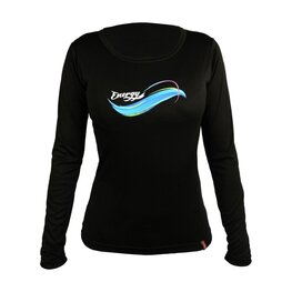 HAVEN Cycling summer long sleeve jersey - ENERGY LONG - black/blue