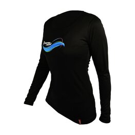 HAVEN Cycling summer long sleeve jersey - ENERGY LONG - black/blue