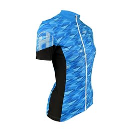 HAVEN Cycling short sleeve jersey - SKINFIT NEO WOMEN - blue/white