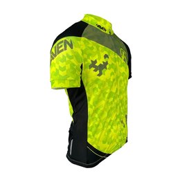 HAVEN Cycling short sleeve jersey - SINGLETRAIL NEO - green/black