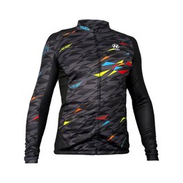 HAVEN Cycling winter long sleeve jersey - STRATO - black/multicolour