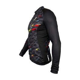 HAVEN Cycling winter long sleeve jersey - STRATO - black/multicolour