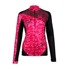 HAVEN Cycling winter long sleeve jersey - STRATO - pink