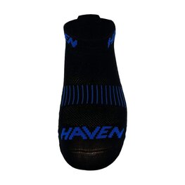 HAVEN Cycling ankle socks - SNAKE SILVER NEO 2PAK - black/blue