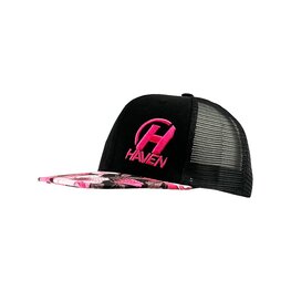 HAVEN Cycling hat - TRUCKER - black/pink