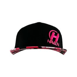 HAVEN Cycling hat - TRUCKER - black/pink