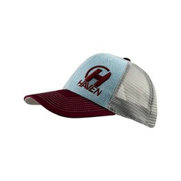 HAVEN Cycling hat - TRUCKER - grey/red