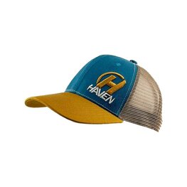 HAVEN Cycling hat - TRUCKER - blue/brown