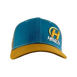 HAVEN Cycling hat - TRUCKER - blue/brown
