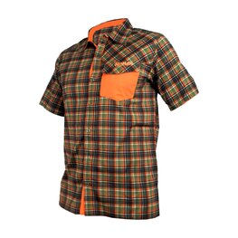 HAVEN shirt - AGNESS SLIMFIT - orange/green