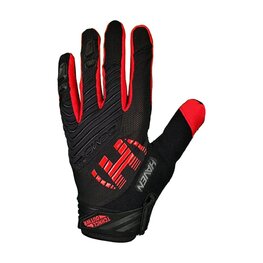 HAVEN Cycling long-finger gloves - DEMO NEO LONG - black/red