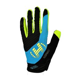 HAVEN Cycling long-finger gloves - DEMO NEO LONG - blue/green