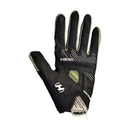 HAVEN Cycling long-finger gloves - DEMO NEO LONG - green/black