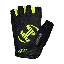 HAVEN Cycling fingerless gloves - DEMO NEO SHORT - black/green