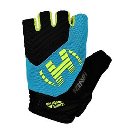 HAVEN Cycling fingerless gloves - DEMO NEO SHORT - green/blue
