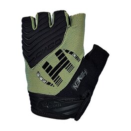 HAVEN Cycling fingerless gloves - DEMO NEO SHORT - black/green