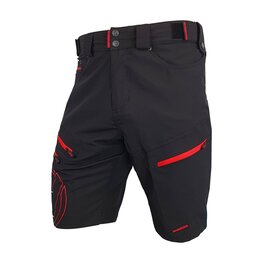HAVEN Cycling shorts without bib - NAVAHO SHORTY - red/black