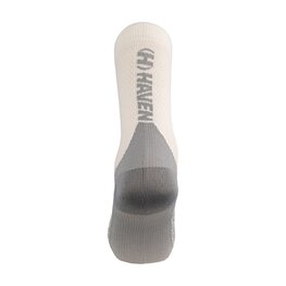 HAVEN Cyclingclassic socks - STRUCTURE LONG 2PAK - white/grey