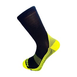 HAVEN Cyclingclassic socks - STRUCTURE LONG 2PAK - black/yellow