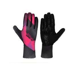 HAVEN Cycling long-finger gloves - SOFTPREN 0.8 - black/pink