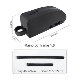 HAVEN Cycling bag - RAINPROOF FRAME 1.6 - black