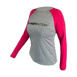 HAVEN Cycling summer long sleeve jersey - FACTORY TRAIL - pink/grey