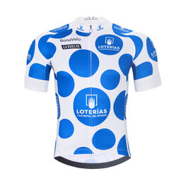 BONAVELO Cycling short sleeve jersey and shorts - LA VUELTA - white/black/blue