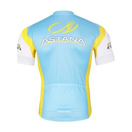 BONAVELO Cycling short sleeve jersey - ASTANA - yellow/turquoise
