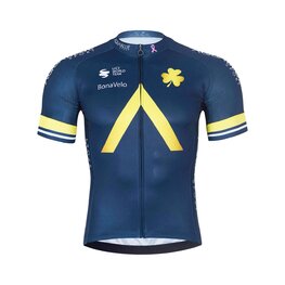 BONAVELO Cycling short sleeve jersey - AQUA BLUE - blue/gold