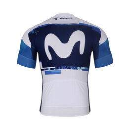 BONAVELO Cycling short sleeve jersey - MOVISTAR 2025 - white/blue