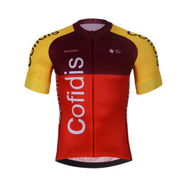 BONAVELO Cycling short sleeve jersey - COFIDIS 2025 - red/yellow