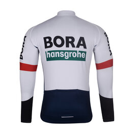 BONAVELO Cycling winter long sleeve jersey - BORA 2025 WINTER - blue/white