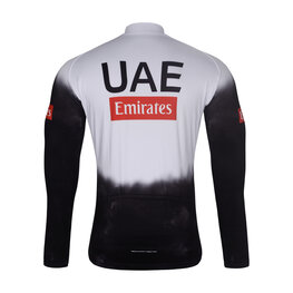 BONAVELO Cycling winter long sleeve jersey - UAE 2025 WINTER - white/black