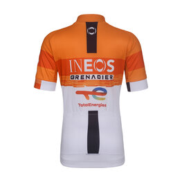 BONAVELO Cycling short sleeve jersey - INEOS GRENADIERS KID 2026 - white/orange