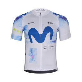 BONAVELO Cycling short sleeve jersey - MOVISTAR 2026 - white/blue