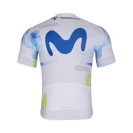 BONAVELO Cycling short sleeve jersey - MOVISTAR 2026 - white/blue