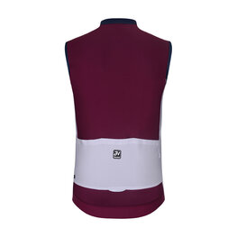 HOLOKOLO Cycling sleeveless jersey - SIMPLE - bordeaux/grey