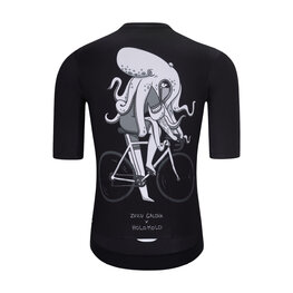HOLOKOLO Cycling short sleeve jersey - OCTOPUS - black/white