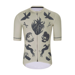 HOLOKOLO Cycling short sleeve jersey - CRUST - ivory/black