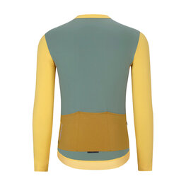 HOLOKOLO Cycling winter long sleeve jersey - SPECIAL - yellow/green