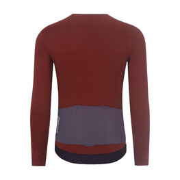 HOLOKOLO Cycling winter long sleeve jersey - SPECIAL - white/bordeaux