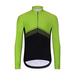HOLOKOLO Cycling winter long sleeve jersey - ARROW II WINTER - yellow/black