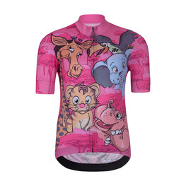 HOLOKOLO Cycling short sleeve jersey - SAFARI - pink/multicolour