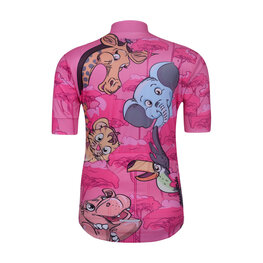 HOLOKOLO Cycling short sleeve jersey - SAFARI - pink/multicolour