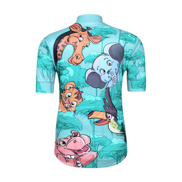 HOLOKOLO Cycling short sleeve jersey - SAFARI - turquoise/multicolour