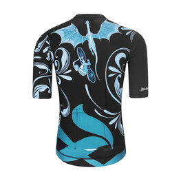 HOLOKOLO Cycling short sleeve jersey - DRAGON - blue/black