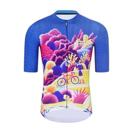 HOLOKOLO Cycling short sleeve jersey - VOYAGE - blue/multicolour