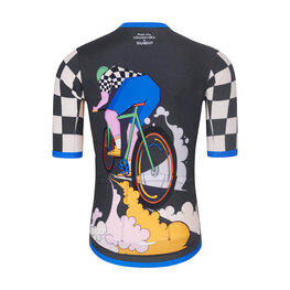 HOLOKOLO Cycling short sleeve jersey - RAPID - black/multicolour