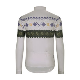 HOLOKOLO Cycling winter long sleeve jersey - FROSTTRAIL WINTER - grey/green