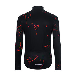 HOLOKOLO Cycling winter long sleeve jersey - PASSION WINTER - black/red